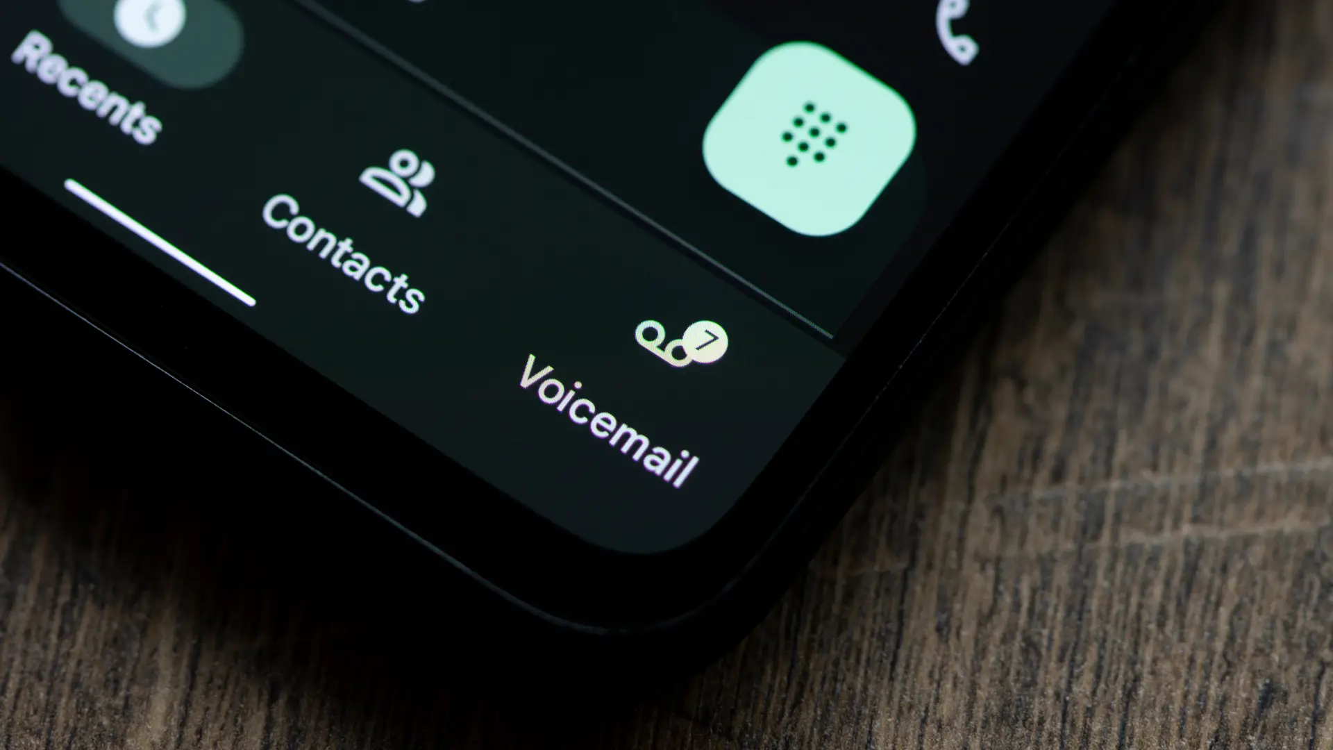 Voicemail icon on a phone screen that is a service you get with BT